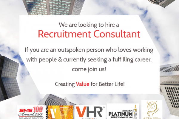 Do you aspire to be a great recruitment expert? If you have 1-2 years of working experience in any industry and seeking a great career mentor, come join us!