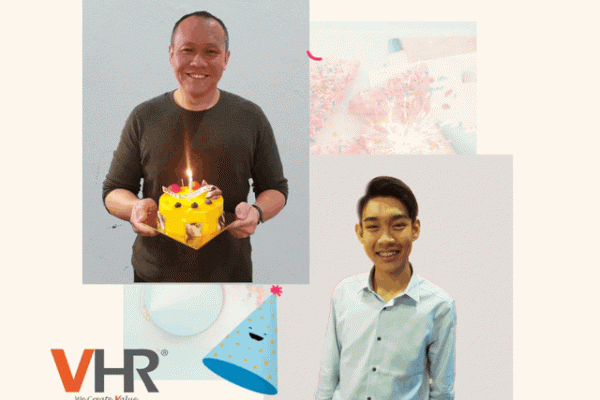 Celebrate good times, come on! Team VHR celebrated our October youthful hunks' birthday on last Friday. Another year "younger", another year wiser. Wishing both Low Fang Kai and Gan Wei Ping the most delightful birthday!